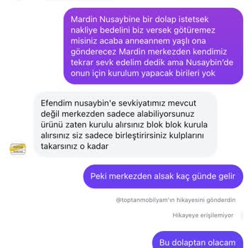 Mardin'e Ulaşmayan Dolap Ve Sorumsuz Satıcı