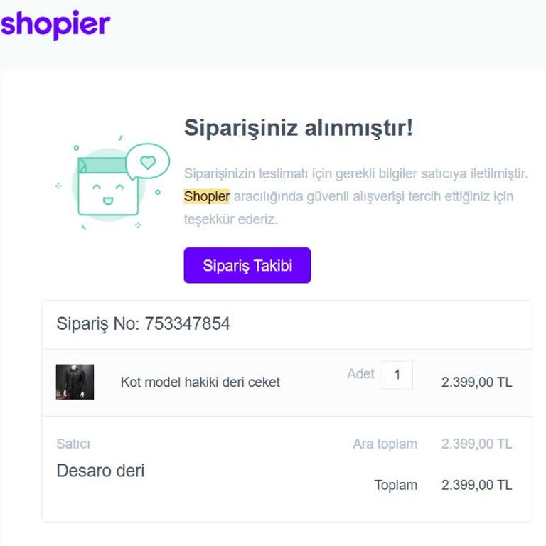 Sipariş Verildi, Teslimat Ve Bilgilendirme Yok