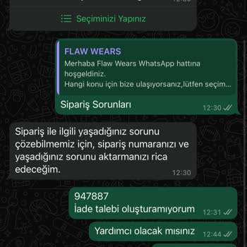 İade Talebi Oluşturulamıyor: Müşteri Hizmetleri Yanıt Vermiyor