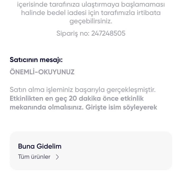 Bilet Bilgilendirme Sorunu