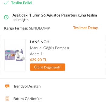 Lansinoh Süt Pompası Çekim Sorunu