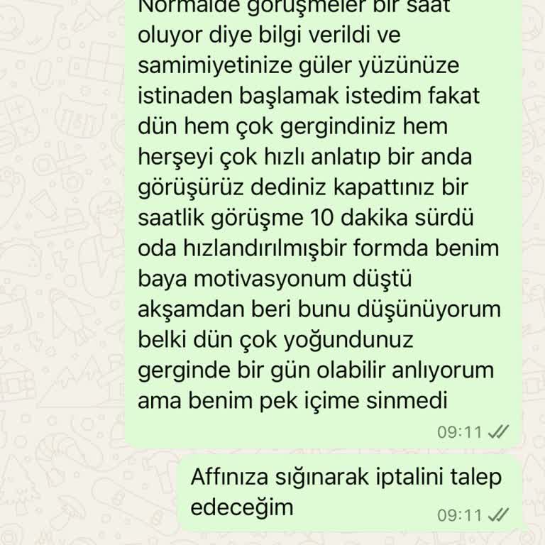 Beklentilerin Altında Kalan Danışmanlık Hizmeti