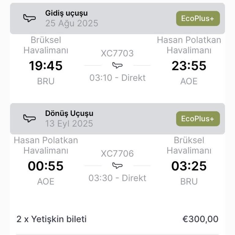 Corendon Charged Me €472.58 But Didn’t Issue My Round-Trip Brussels–Eskişehir Tickets