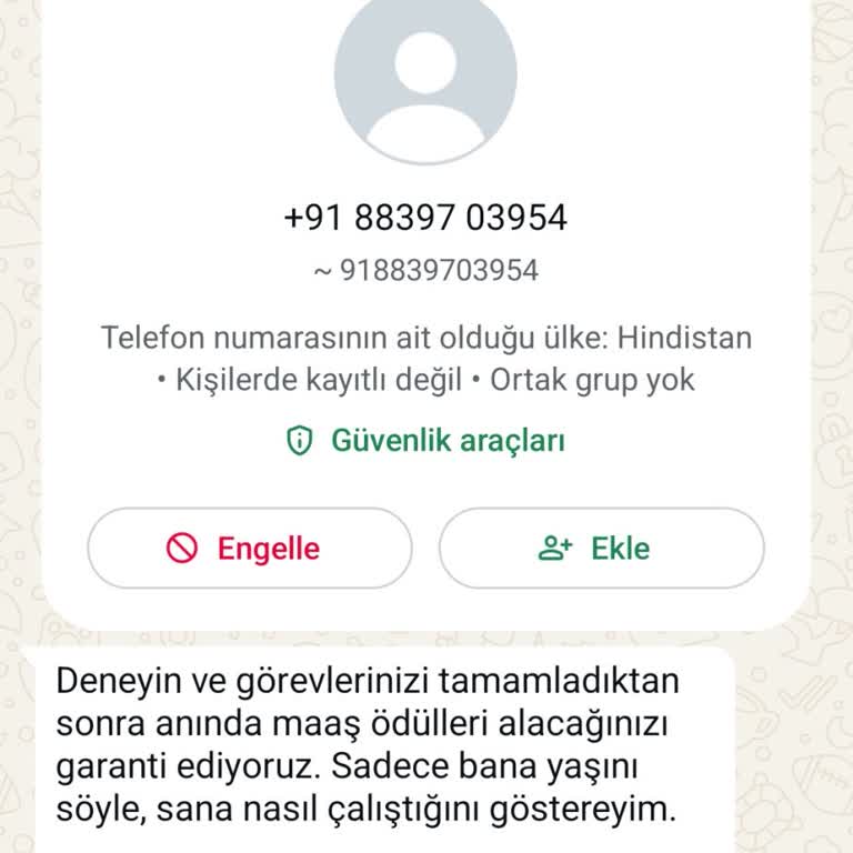 Bilinmeyen Numaradan Gelen Mesajla Gizlilik İhlali Endişesi