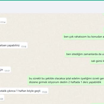 Ders İptalleri Ve İade Sorunu Yaşatan Pilates Salonu