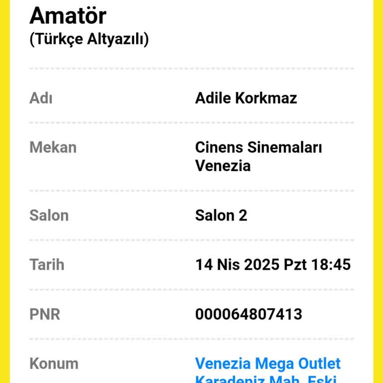 Soğuk Sinema Salonu Deneyimi