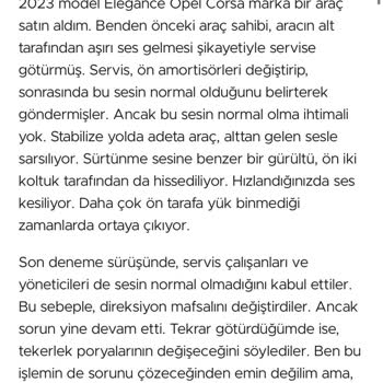 Opel Corsa'da Çözülmeyen Ön Takım Sorunu