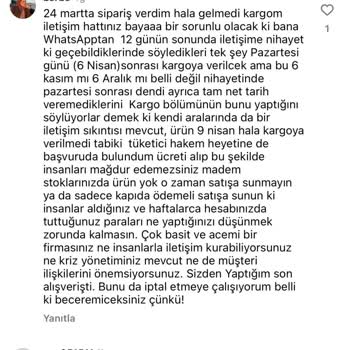 İletişim Sorunları Ve Geciken Siparişler