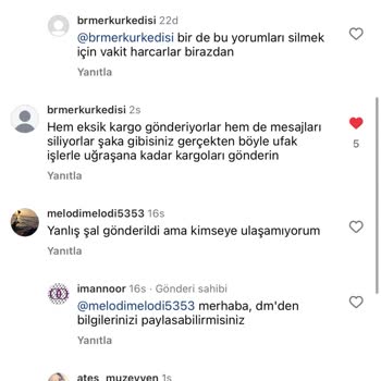 İletişim Sorunları Ve Geciken Siparişler