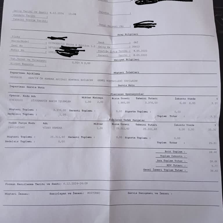 Yetkili Servis İlgisizliği Ve Geciken Yedek Parça Sorunu