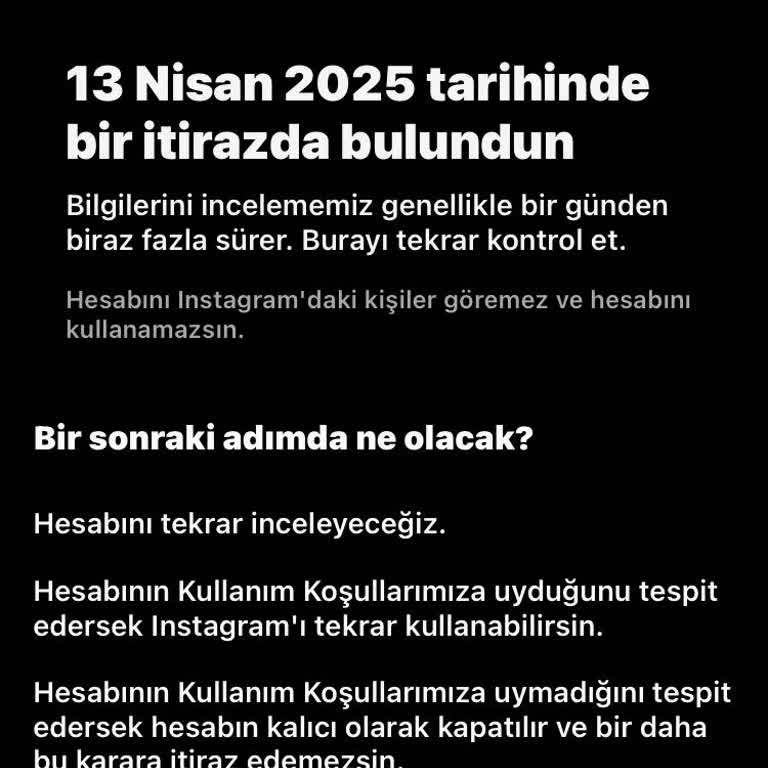 Instagram Hesabım Sebepsizce Kapatıldı, Çözüm Bekliyorum!