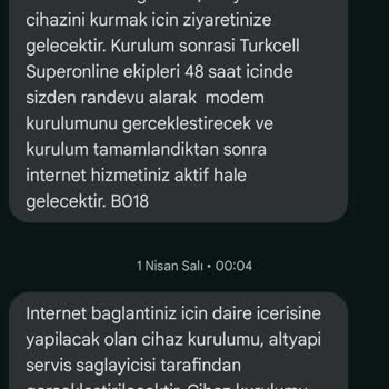 Turkcell Superonline Altyapı Kurulumu Bekleniyor