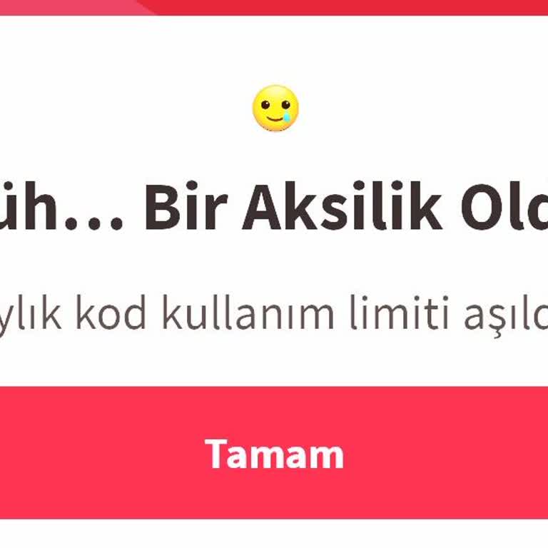 Kod Giriş Limiti Sorunu