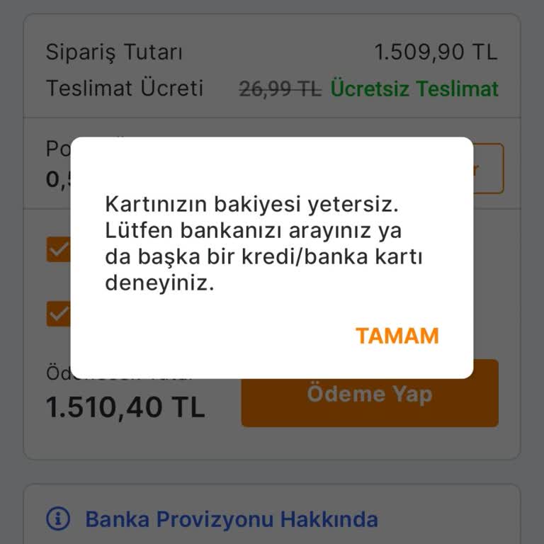 Ek Hesap Kullanımında İnternet Alışverişi Sorunu
