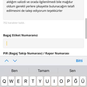 Valiz Kırık Teslim Edildi, Sorumluluk Kabul Edilmedi