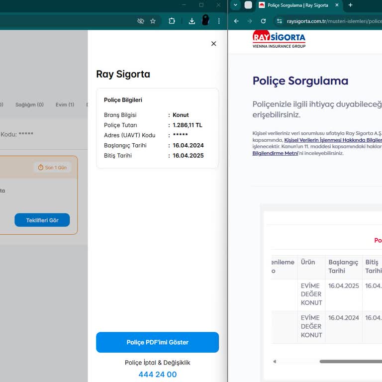 Konut Sigortası Poliçe Detaylarına Ulaşamama Sorunu