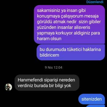 Yanlış Ürün Gönderimi Ve İletişim Eksikliği Sorunu