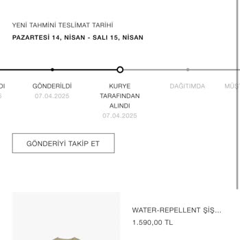 Kargo Hareketi Olmayan Zara Ürünü İçin Çözüm Yok