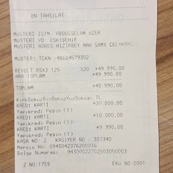 A101'den Alınan Motorun Evrak Sorunu