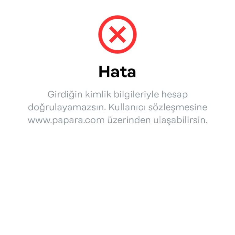 Papara Kimlik Doğrulama Sorunu: Hesap Doğrulama Ve Para Aktarımı Engeli