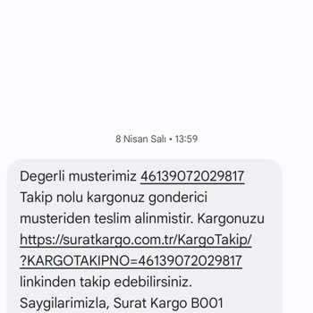 Sürat Kargo Teslimat Gecikmesi Ve Müşteri Oyalama