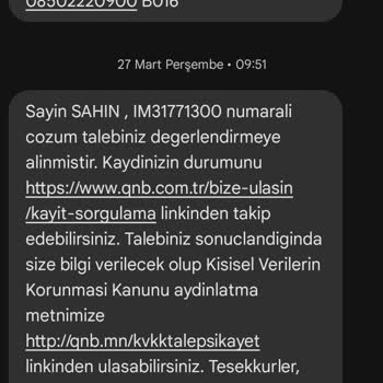 Kredi Kartı Teslimatındaki Gecikme Ve Yetersiz Müşteri Hizmetleri