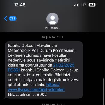 Kar Yağışı Nedeniyle İptal Olan Uçuş Sonrası İade Sorunu