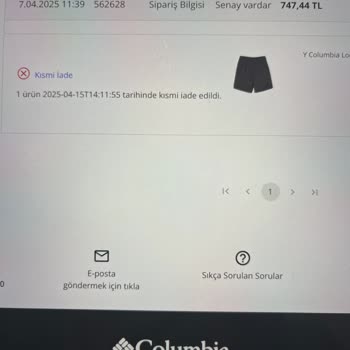 Yanlış Beden Ve İade Sorunu Columbia'ya Yakışmıyor