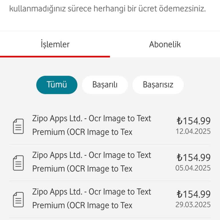 Vodafone'un Yetkisiz Satın Alma İşlemi Ve Fatura Sorunu