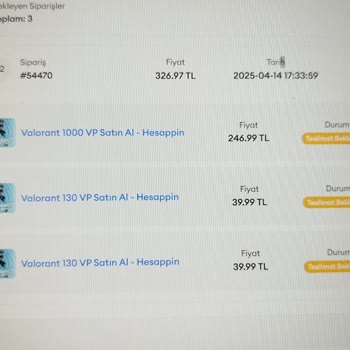 Teslim Edilmeyen VP Satın Alımı