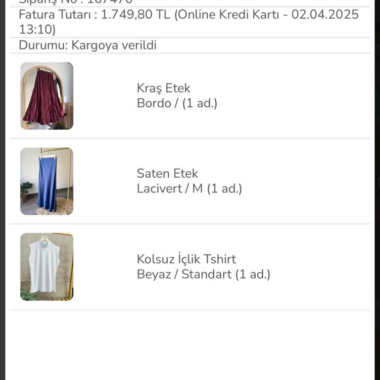 Kargoda Kaybolan Ürün Ve İletişim Sorunu