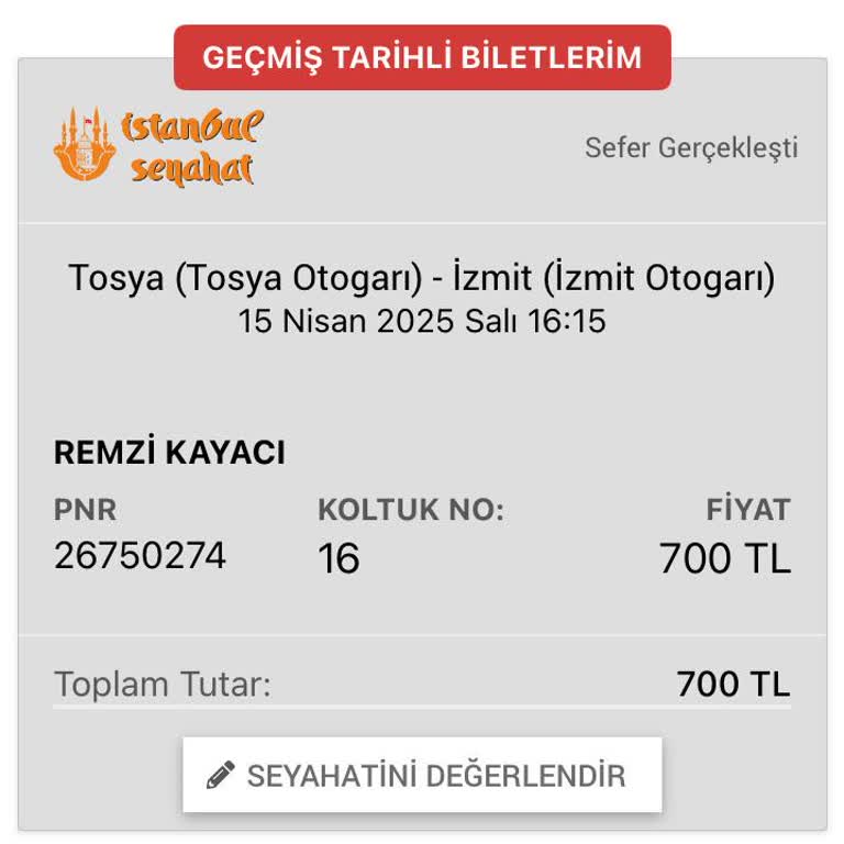 Otobüs Bizi Almadan Gitti, Ücret İadesi Yapılmadı