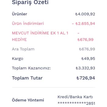 Eksik Ürün Ve Yanlış İptal İşlemi