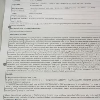 Garanti Süresi Dolmadan Deforme Olan Oturma Grubu