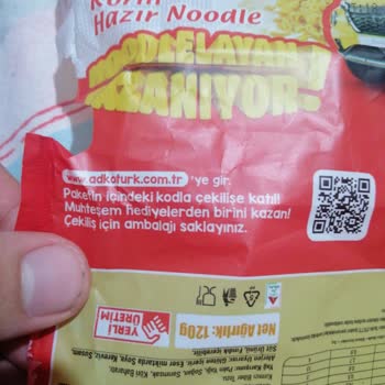 Noodle Paketinde Çekiliş Kodu Eksikliği
