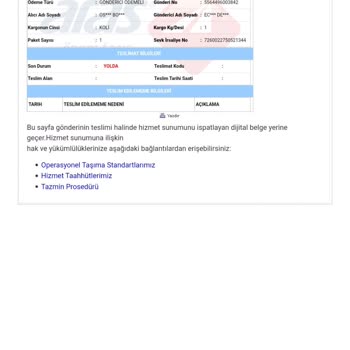 Aras Kargo'da Kaybolan Paket Ve Yanıltıcı Bilgilendirme