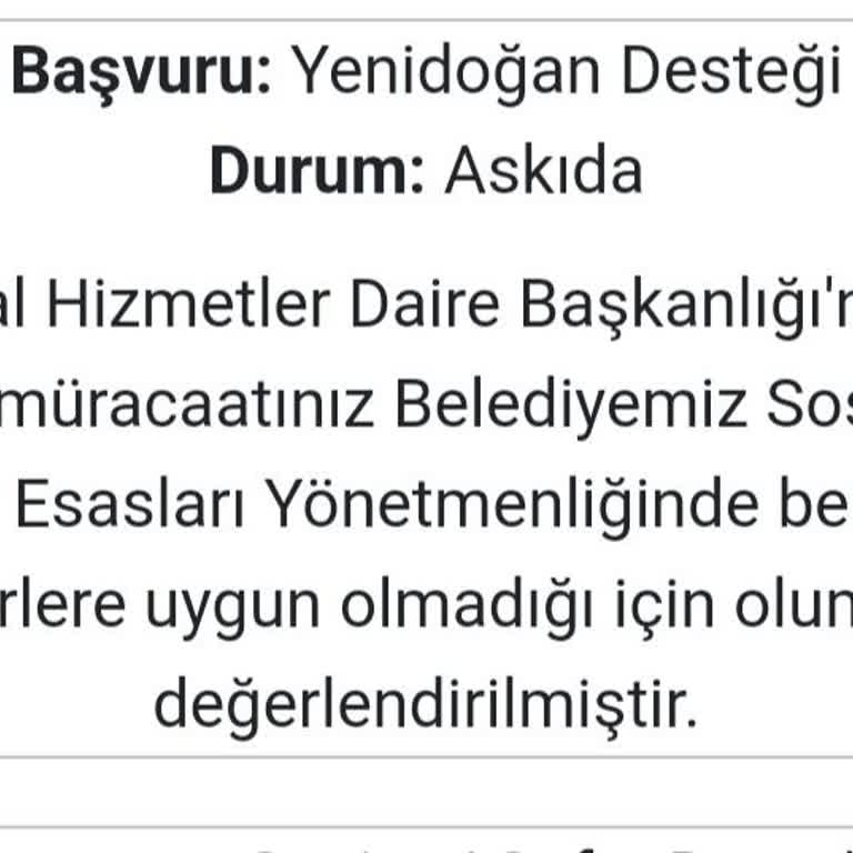 İBB Yenidoğan Paketi Başvuru Sorunu