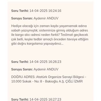 Yanlış Kargolama Ve Ürün Paketleme Mağduriyeti