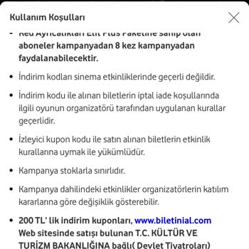 Vodafone İndirim Kodu Kullanım Sorunu