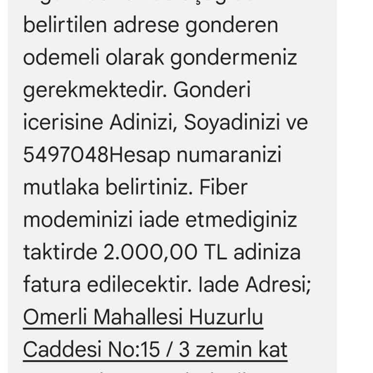 ONT Cihazı İade Sorunu Ve Haksız Ceza Tehdidi