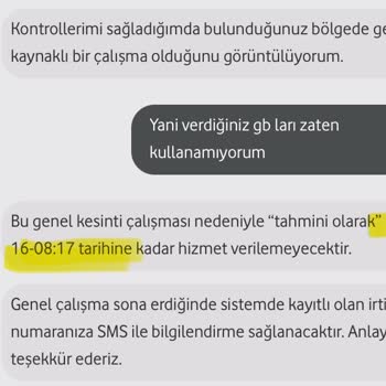 Vodafone İnternet Kesintisi Hayal Kırıklığına Yol Açtı