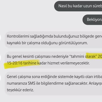 Vodafone İnternet Kesintisi Hayal Kırıklığına Yol Açtı