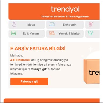 Trendyol Fatura Erişim Sorunu