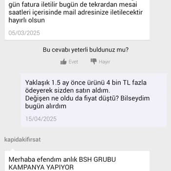 Bosch Buzdolabı Fiyat Farkı Mağduriyeti