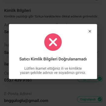 Satış Doğrulama Sorunu Mağduriyeti