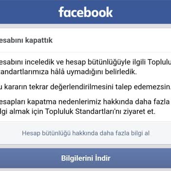 Sosyal Medya Hesaplarının Haksız Kapatılması