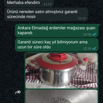 Taç Marka Düdüklü Tencere İçin Yetersiz Müşteri Desteği