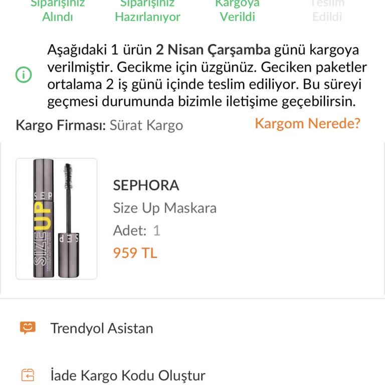 Kayıp Kargo Ve Sorumsuz Hizmet