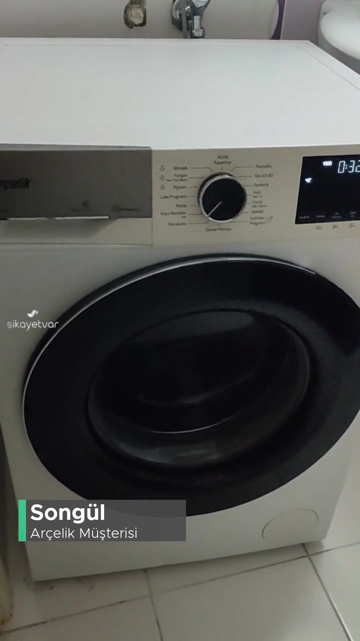Arçelik Çamaşır Makinesinin Gürültü Ve Sarsıntı İle Çalışması videonun kapak resmi