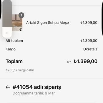 5 Haftadır Beklenen Zigon Sehpa Ve İade Sorunu